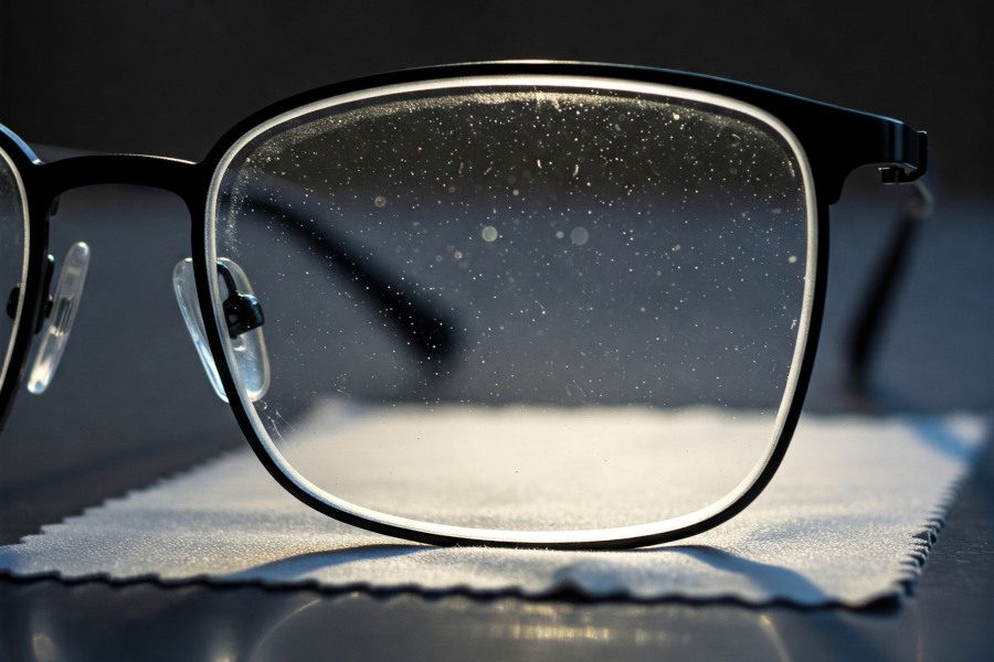 czyszczenie okularów z antyrefleksem